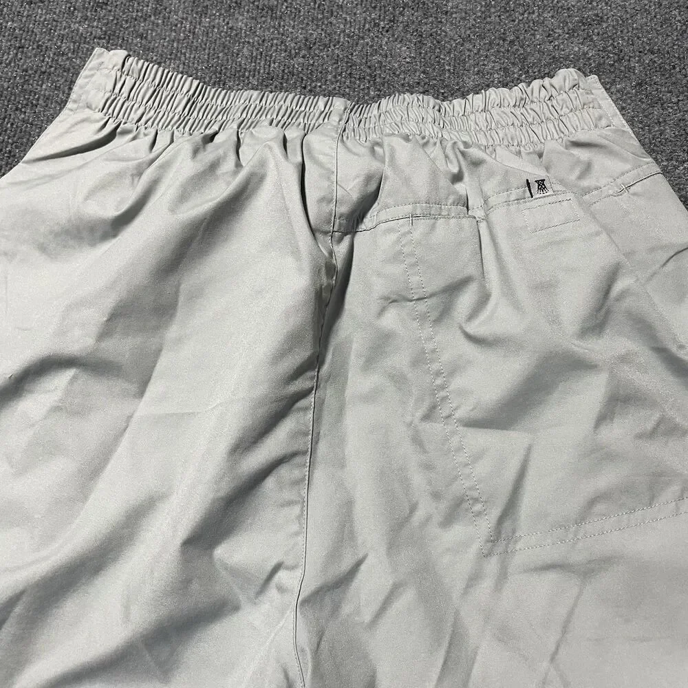 Adidas Pants Mens Large Gray Windbreaker Track Golf Zip Ankle Lightweight - Picture 8 of 14